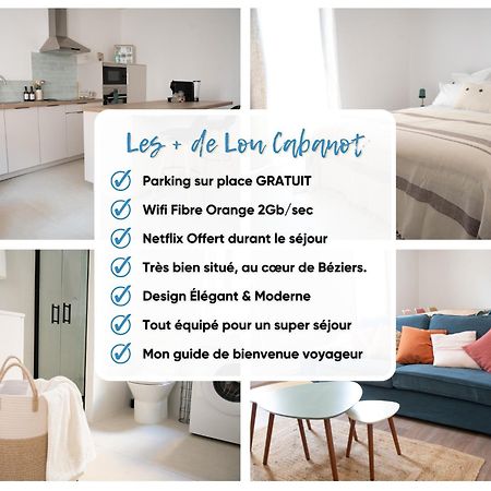 Lou Cabanot - Appartement Lumineux 3 Chambres - Parking Gratuit Béziers Exterior foto